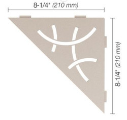 Schluter Shelf-E Triangular Curve Cream SES1 D6 TSC